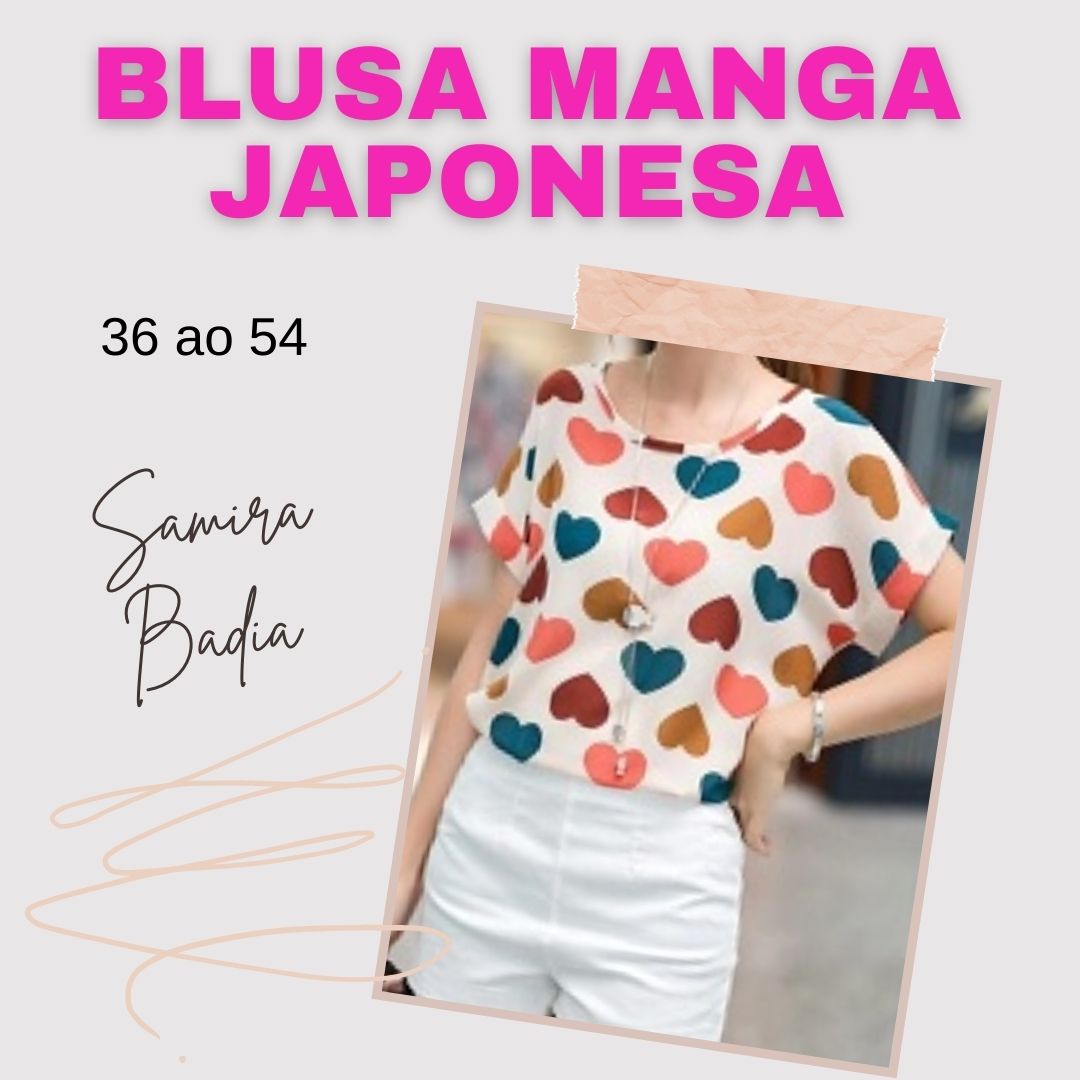 Molde De Blusa Manga Japonesa Atacad O Da Costura