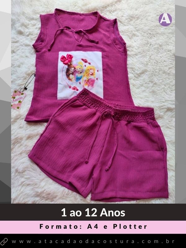 Molde de Conjunto Lolo Infantil em Pdf Atacadão da Costura