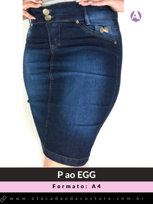 Molde De Saia Jeans Feminina Em Pdf Atacad O Da Costura