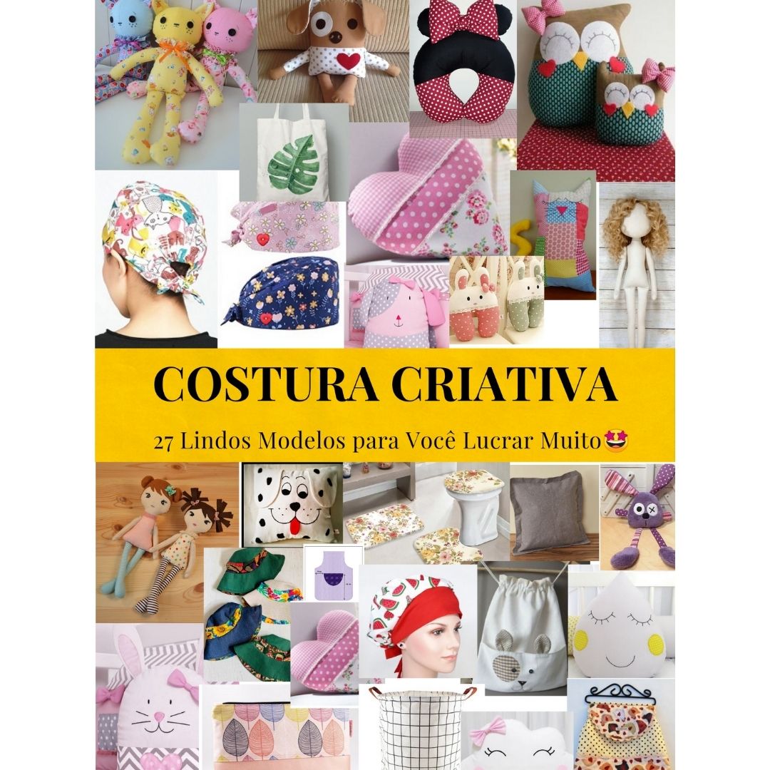 Kit 25 moldes costura Criativa Atacadão da Costura