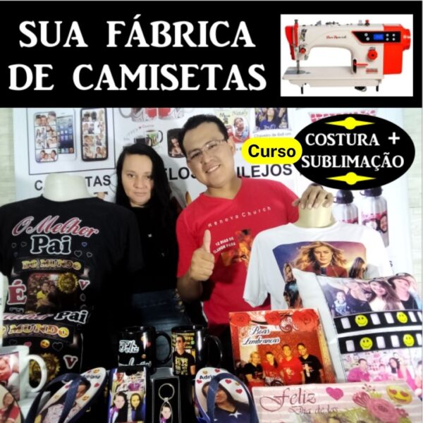 curso fabrica de camisas e sublimação