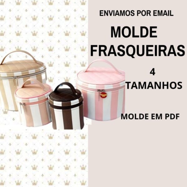 Molde de Frasqueiras em 4 tamanhos em PDF