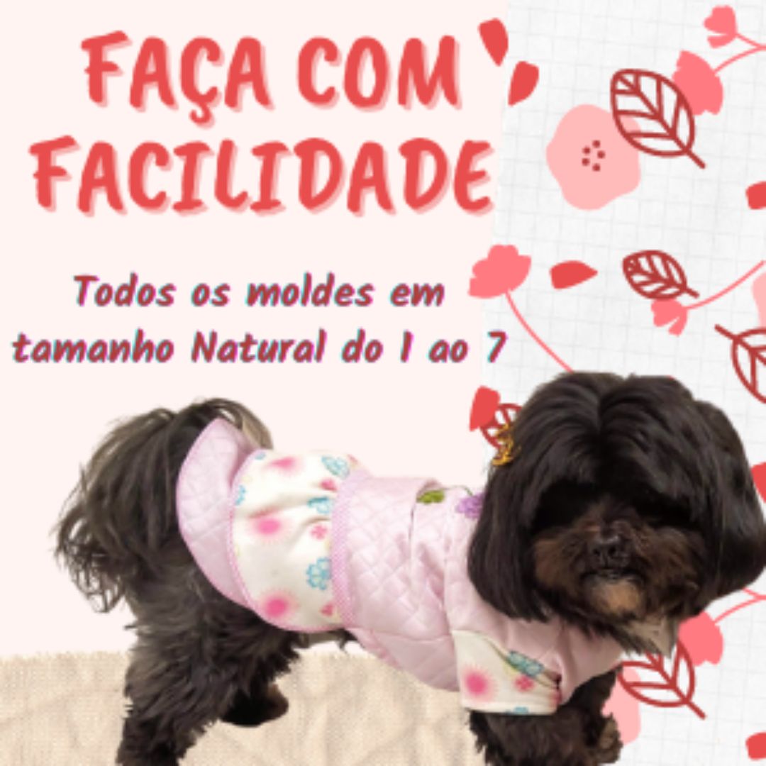 Pacote de moldes Vestido Pet de Inverno em PD