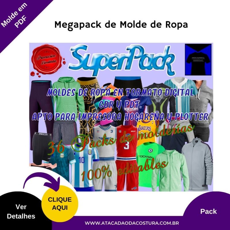 Super Pack Con 600 Patrones Para Ropa En Pdf El Más Grande