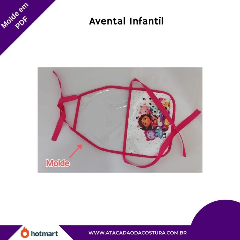 Molde Avental Infantil em Pdf