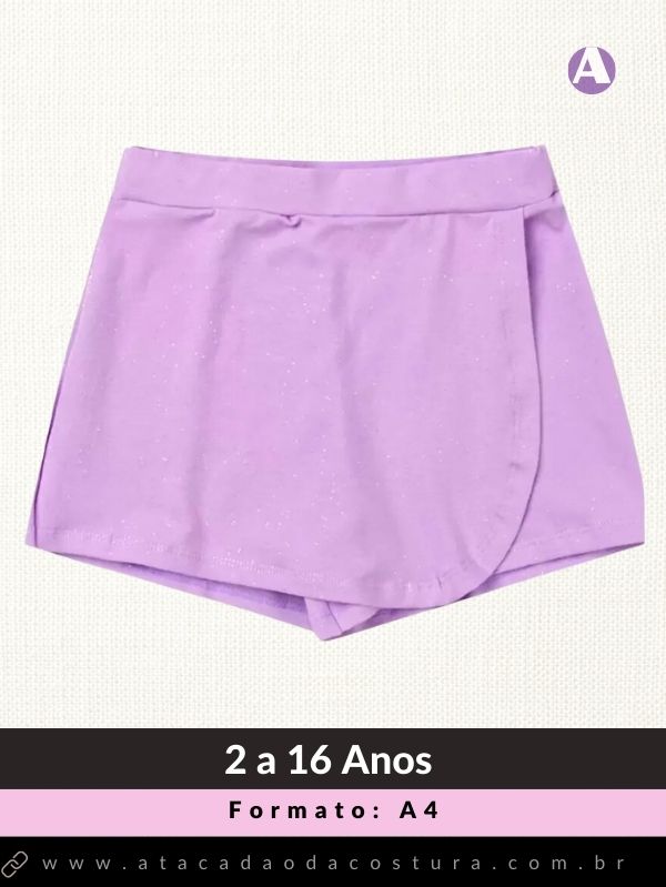 Molde-de-Shorts-Saia-Infantil-Fitness