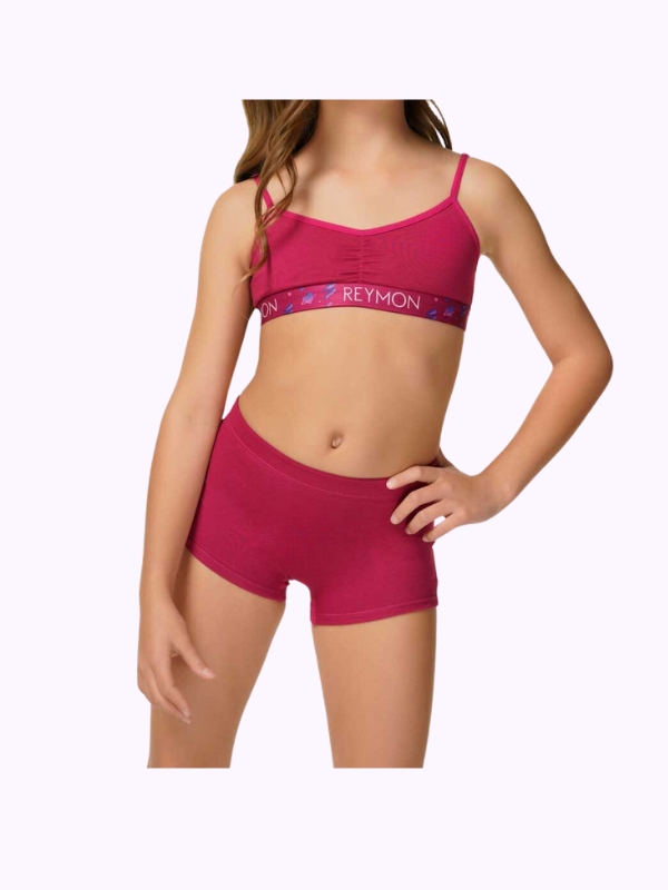 Molde conjunto calcinha e sutia boxer infantil