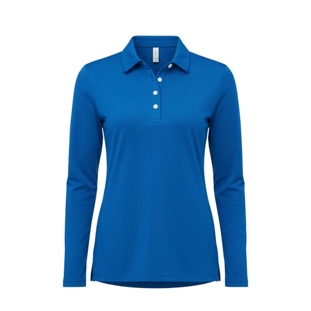 Molde de Camisa Gola Polo com Manga Longa para Imprimir