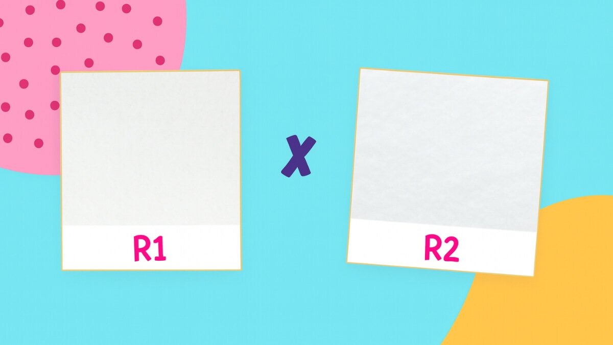 Pedaços de Mantas R1 e R2 cortados em quadrado para mostrar textura e resina.