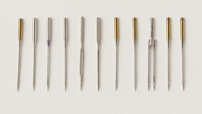 Tipos de agulhas de costura organizadas por modelo